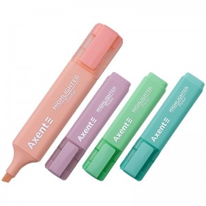 Набір з 4х текст-маркерів Highlighter Pastel "Axent" 2537-80-A