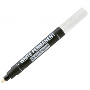 Маркер Permanent White 8586 2,5 мм білий "Centropen" 8586