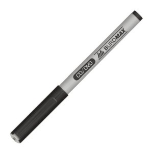 Маркер водостійкий CD/DVD, 0.6мм,, чорний, JOBMAX "BuroMAX" BM.8701-01