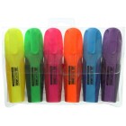 Набір з 6 текст-маркерів NEON "BuroMAX" BM.8904-94