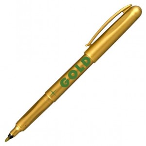 Маркер Gold 2670 1 мм золотий "Centropen"  2670/12