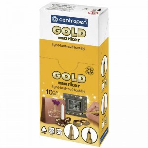 Маркер Gold 2670 1 мм золотий "Centropen"  2670/12