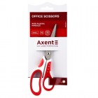 Ножиці Shell, 18 см, біло-червоні "Axent" 6304-06-A