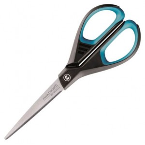 Ножниці офісні ESSENTIALS SOFT 170мм, чорний з синім "MAPED" MP.468210
