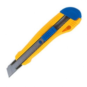 Ніж канцелярський, мет. направляючi, 18 мм, авто-фіксатор JOBMAX "BuroMAX" BM.4617