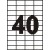 40шт., 52,5х29,7мм