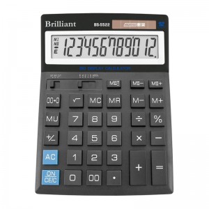 Калькулятор 12р, 151х204х38 мм "Brilliant" BS-5522
