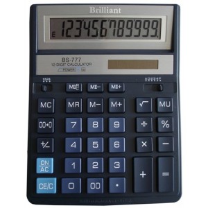 Калькулятор 12р, 157х200х31 мм "Brilliant" BS-777ВL