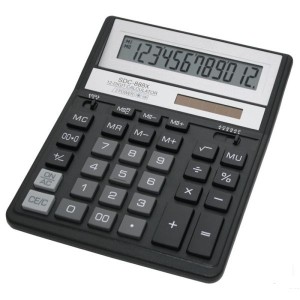 Калькулятор 12р, 158х203х31 мм "Citizen" SDС-888XBK