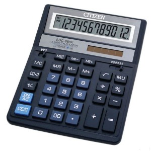 Калькулятор 12р, 158х203х31 мм "Citizen" SDС-888XBL