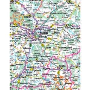 1009 Україна. Карта автомобільних шляхів, м-б 1:1 000 000 (на картоні)