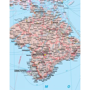 1699 Україна. Політико-адміністративна карта, м-б 1:1 000 000 (на картоні, на планках)
