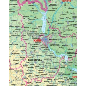 1869 Україна. Загальногеографічна карта, м-б 1:1 000 000 (на картоні)