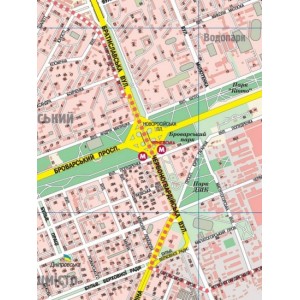 7016 Київ. План міста м-б 1:15 000 (2 аркуші на картоні склеєний)