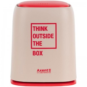Настільний контейнер для сміття, прямокутний, персиковий "AXENT" 2133-42-A