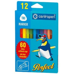 Фломастери, 12 кольорів Just Perfect "Centropen" 2510/12