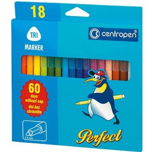 Фломастери, 18 кольорів Just Perfect "Centropen" 2510/18