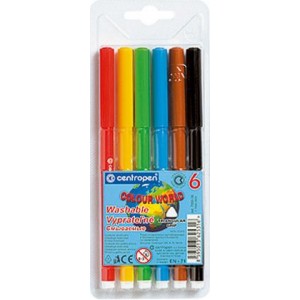Фломастери, 6 кольорів Сolour World "Centropen" 7550/06