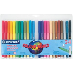 Фломастери, 24 кольори Сolour World "Centropen" 7550/24