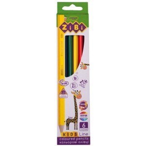 Олівці кольорові 6 кольорів KIDS Line "ZiBi" ZB.2413