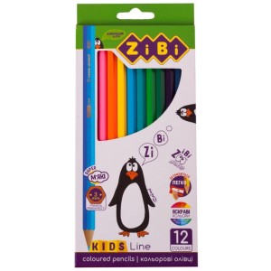 Олівці кольорові 12 кольорів KIDS Line "ZiBi" ZB.2414