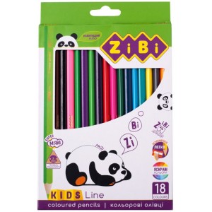 Олівці кольорові 18 кольорів KIDS Line "ZiBi" ZB.2415