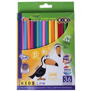 Олівці кольорові 36 кольорів KIDS Line "ZiBi" ZB.2417