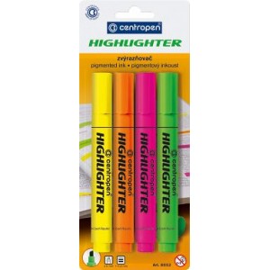 Набір з 4-х текст-маркерів "Centropen" 8852/4/BL