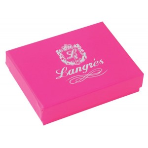 Футляр для пластикових карт “Stria” 10х7х2.8см, малиновий "Langres" LS.820301-29