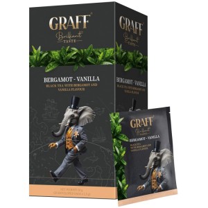 GRAFF, 20 шт., чай чорний, Bergamot&Vanilla gr.10153