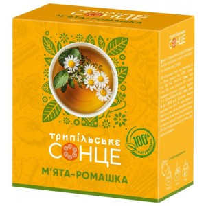 ТРИПІЛЬСЬКЕ СОНЦЕ, 20 шт., чай трав'яний, «М'ята-Ромашка» trs.04436