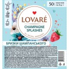 Lovare, 50 шт., бленд чорного та зеленого, «Бризки шампанського» lv.16232