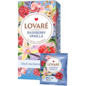 Lovare, 24 шт., чай чорний, «Малина-ваніль» lv.72724