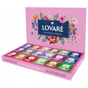 Lovare, 90 шт., Чай асорті «Great Partea Collection» 18 видів пакетиків по 5 шт lv.72878
