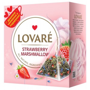 Lovare, 15 шт., чай зелений, «Strawberry marshmallow» lv.74629