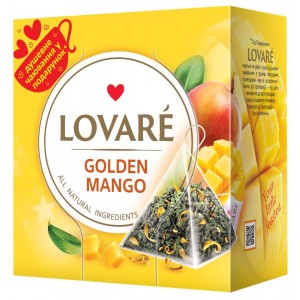 Lovare, 15 шт., чай зелений, «Golden Mango» lv.74636