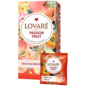 Lovare, 24 шт., чай чорний, «Пристрасний фрукт» lv.76036