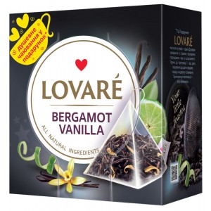 Lovare, 15 шт., чай чорний, «Bergamot vanilla» lv.76418