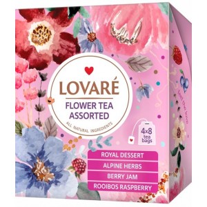 Lovare, 32 шт., чай трав'яний, «Квітковий чай асорті» lv.79686