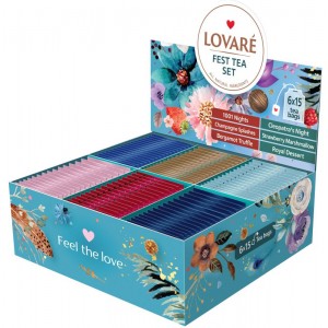 Lovare, 90 шт., Чай асорті «FEST TEA SET» 6 видів пакетиків по 15 шт lv.79907