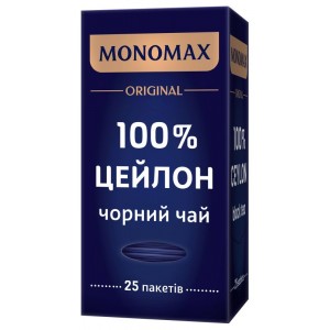 МОNОМАХ, 25шт, чай чорний 100% CEYLON (mn.01830)