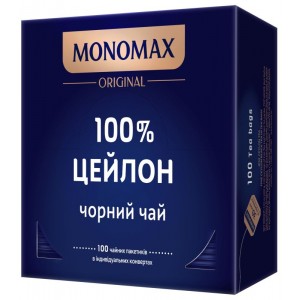 МОNОМАХ, 100шт, чай чорний 100% CEYLON (mn.01854)