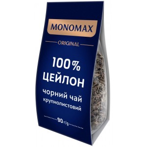 МОNОМАХ чай чорний 100% CEYLON листовий, 90гр (mn.02035)