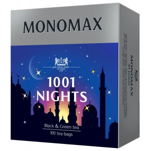 МОNОМАХ, 100шт, чай бленд чорного та зеленого 1001 NIGHTS (mn.19967)