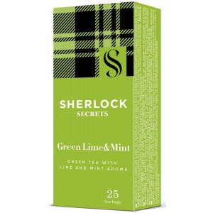 Sherlock Secrets, 25шт, чай зелений "Green Lime & Mint" (shs.01725)