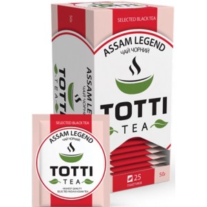 TOTTI TEA, 25 шт., чай чорний, "Легендарний Ассам" ( tt.51504)