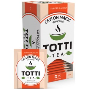 TOTTI TEA, 25 шт., чай чорний, "Магія Цейлону" (tt.51505)
