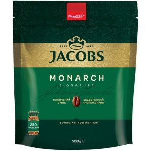Jacobs Monarch, 500 гр, кава розчинна, пакет (prpj.08932)