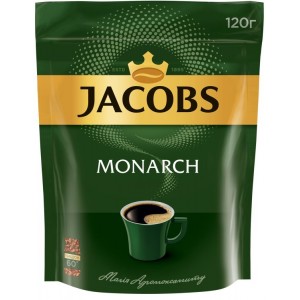Jacobs Monarch, 120 гр, кава розчинна, пакет (prpj.90946)