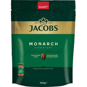 Jacobs Monarch, 100 гр, кава розчинна, пакет (prpj.90113)